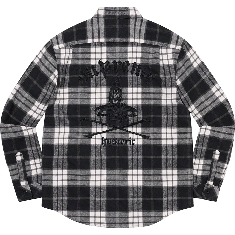 Details on Supreme HYSTERIC GLAMOUR Plaid Flannel Shirt Black from spring summer
                                                    2021 (Price is $158)