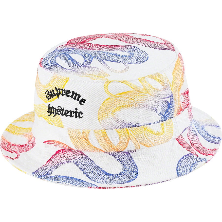 Details on Supreme HYSTERIC GLAMOUR Snake Denim Crusher White from spring summer 2021 (Price is $66)