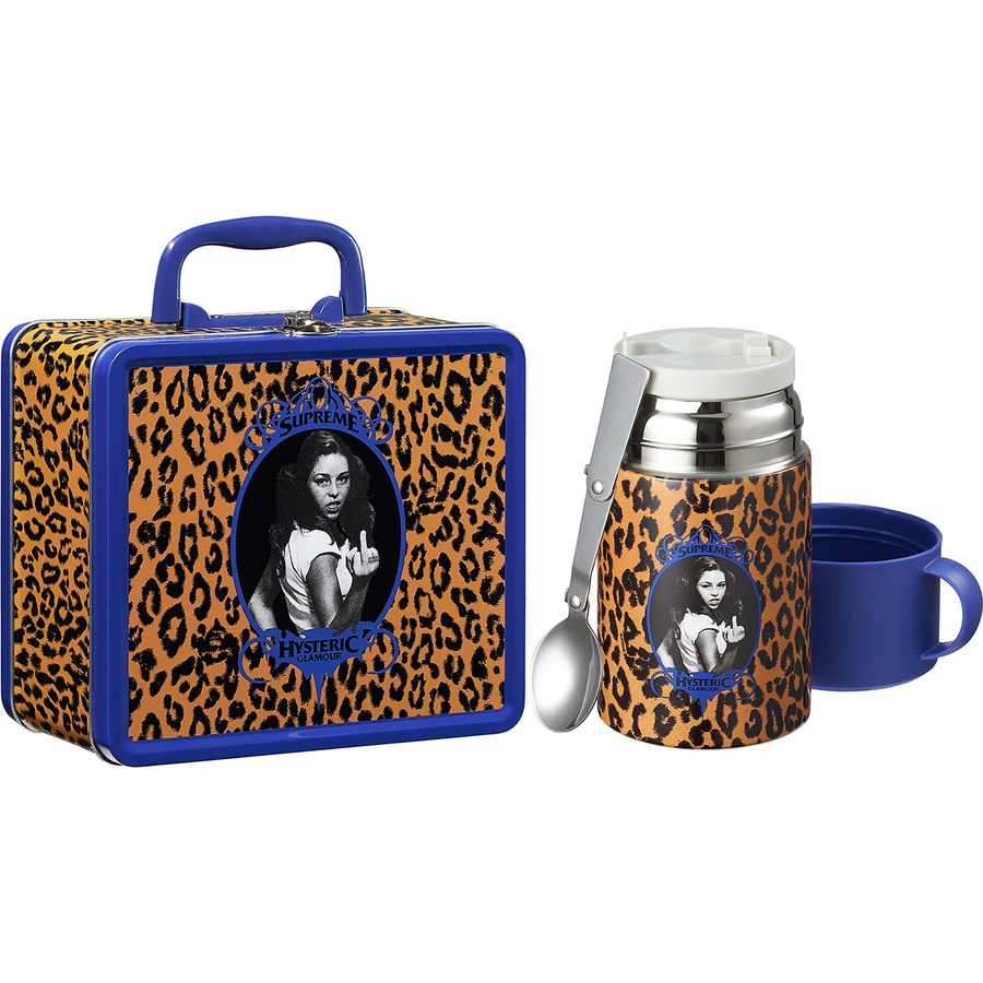 Details on Supreme HYSTERIC GLAMOUR Lunchbox Set Leopard from spring summer
                                                    2021 (Price is $68)