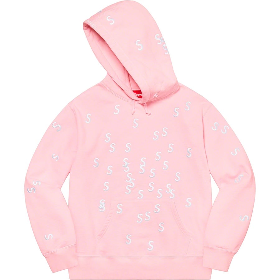 Details on Embroidered S Hooded Sweatshirt Light Pink from spring summer
                                                    2021 (Price is $158)