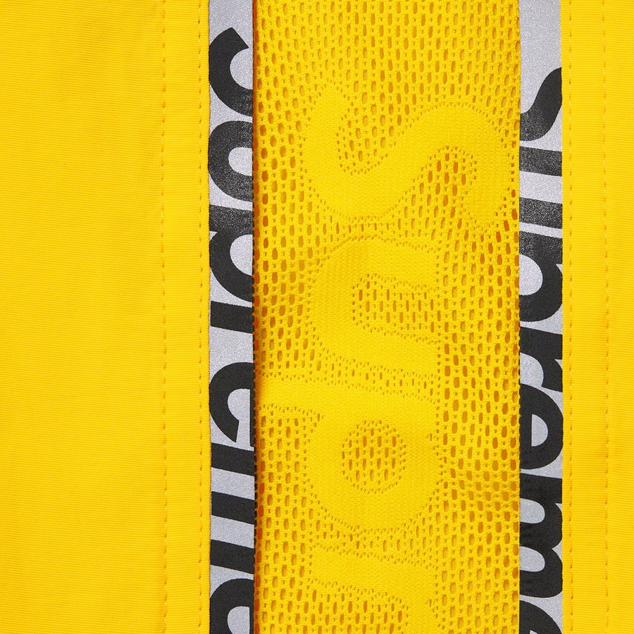 Details on Reflective Zip Track Pant Yellow from spring summer
                                                    2021 (Price is $138)