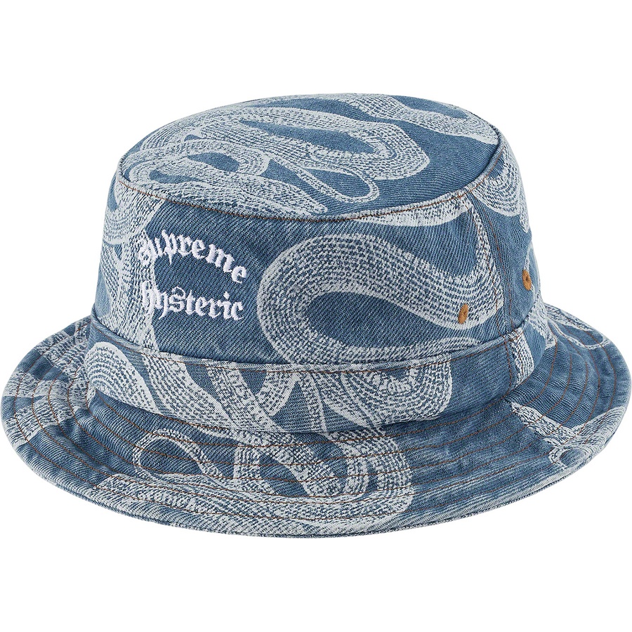 Details on Supreme HYSTERIC GLAMOUR Snake Denim Crusher Blue from spring summer
                                                    2021 (Price is $66)