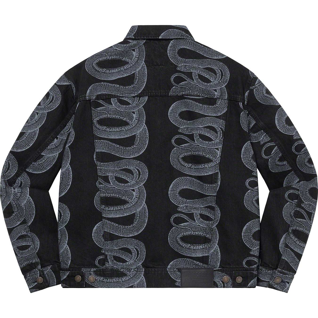 HYSTERIC GLAMOUR Snake Denim Trucker Jacket - spring summer 2021 - Supreme