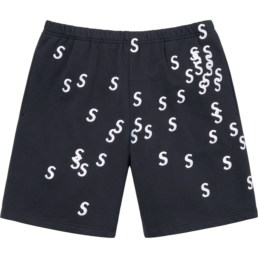 Details on Embroidered S Sweatshort Navy from spring summer
                                                    2021 (Price is $118)