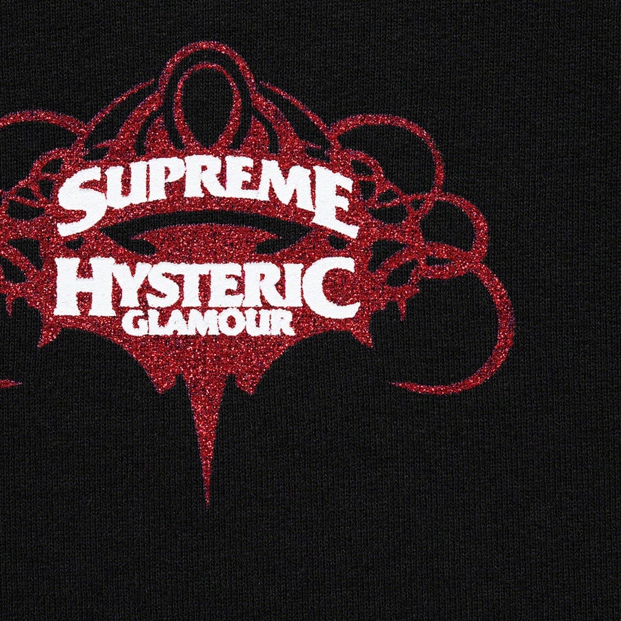 Details on Supreme HYSTERIC GLAMOUR Zip Up Hooded Sweatshirt Black from spring summer
                                                    2021 (Price is $178)