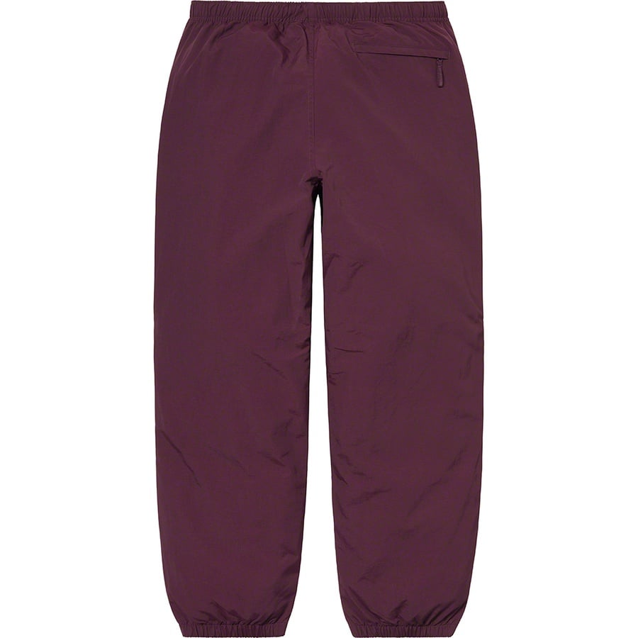 Details on Reflective Zip Track Pant Purple from spring summer
                                                    2021 (Price is $138)