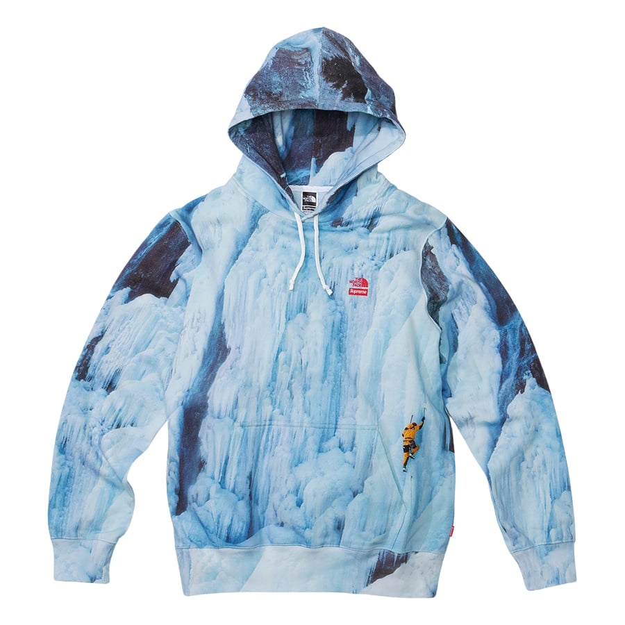 Details on Supreme The North Face Ice Climb Hooded Sweatshirt from spring summer
                                            2021 (Price is $158)