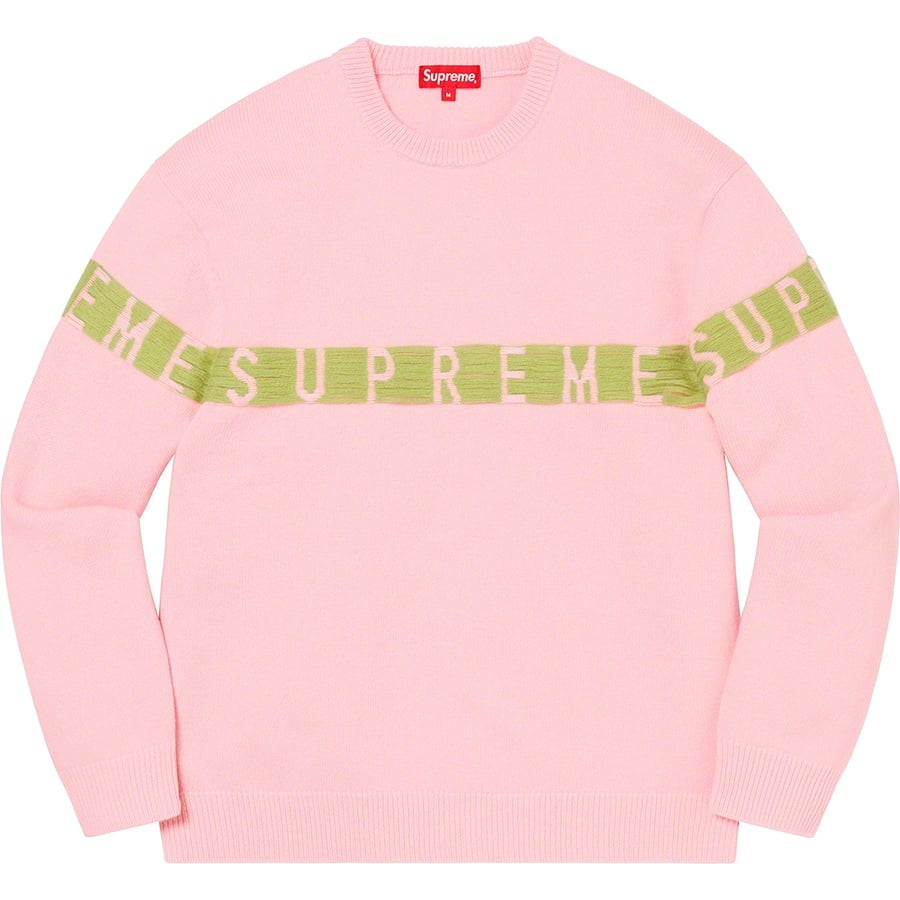 Details on Inside Out Logo Sweater Pink from spring summer
                                                    2021 (Price is $148)