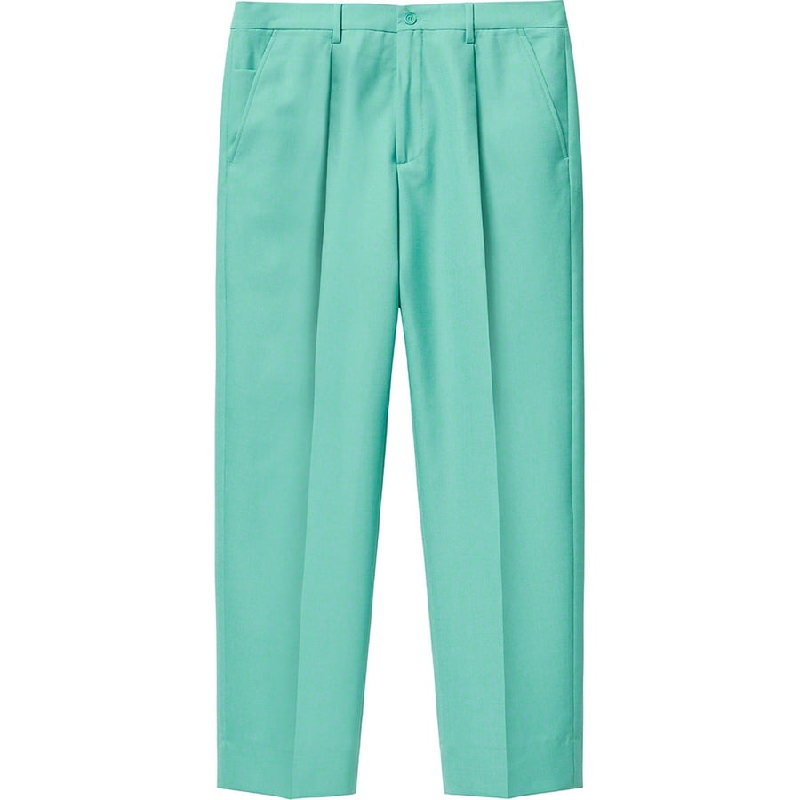 Details on Pleated Trouser Dusty Mint from spring summer
                                                    2021 (Price is $168)