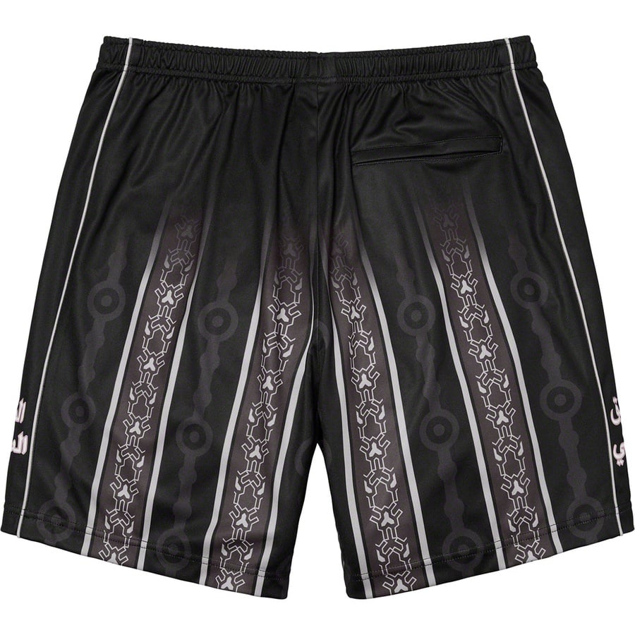 Details on Arabic Logo Soccer Short Black from spring summer
                                                    2021 (Price is $98)