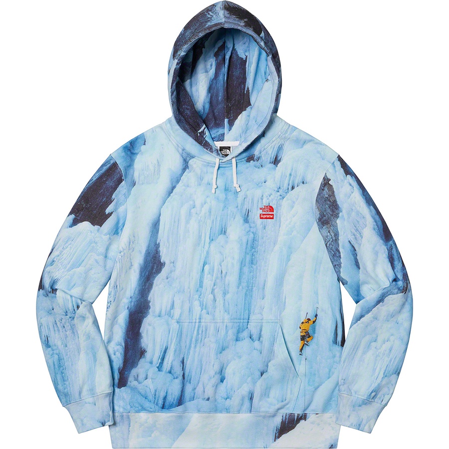 Details on Supreme The North Face Ice Climb Hooded Sweatshirt Multicolor from spring summer
                                                    2021 (Price is $158)