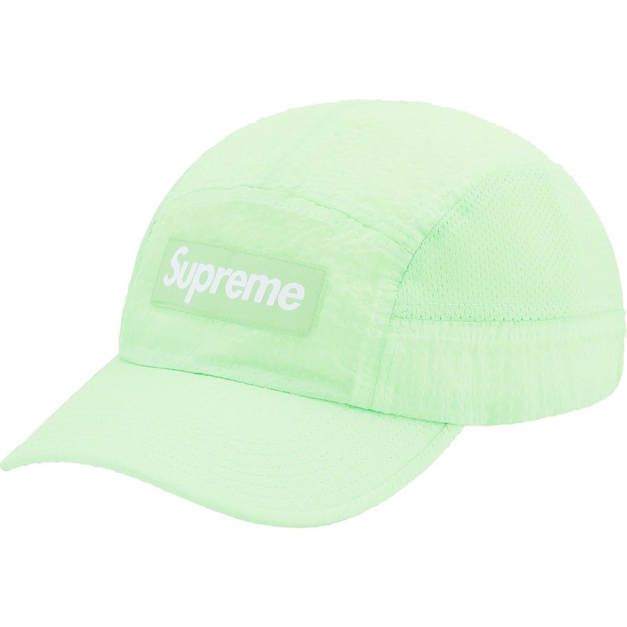 Details on Mesh Seersucker Camp Cap Mint from spring summer
                                                    2021 (Price is $48)