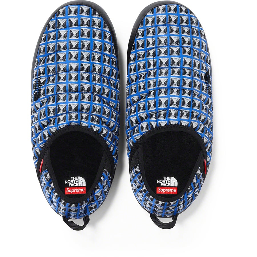 Details on Supreme The North Face Studded Traction Mule Royal from spring summer
                                                    2021 (Price is $98)