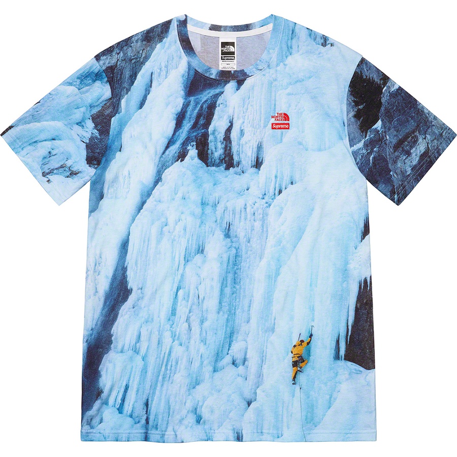 Details on Supreme The North Face Ice Climb Tee Multicolor from spring summer
                                                    2021 (Price is $78)
