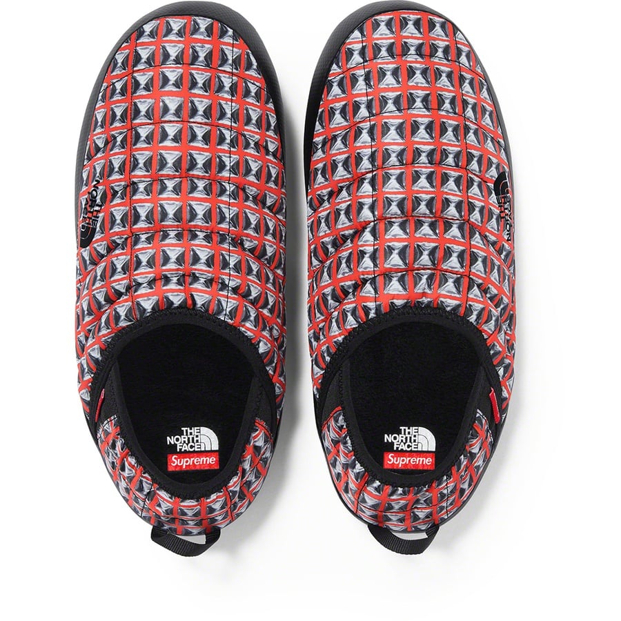 Details on Supreme The North Face Studded Traction Mule Red from spring summer
                                                    2021 (Price is $98)