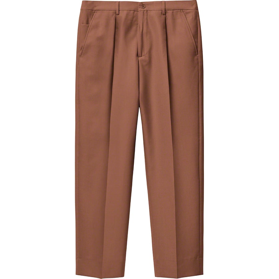 Details on Pleated Trouser Brown from spring summer
                                                    2021 (Price is $168)