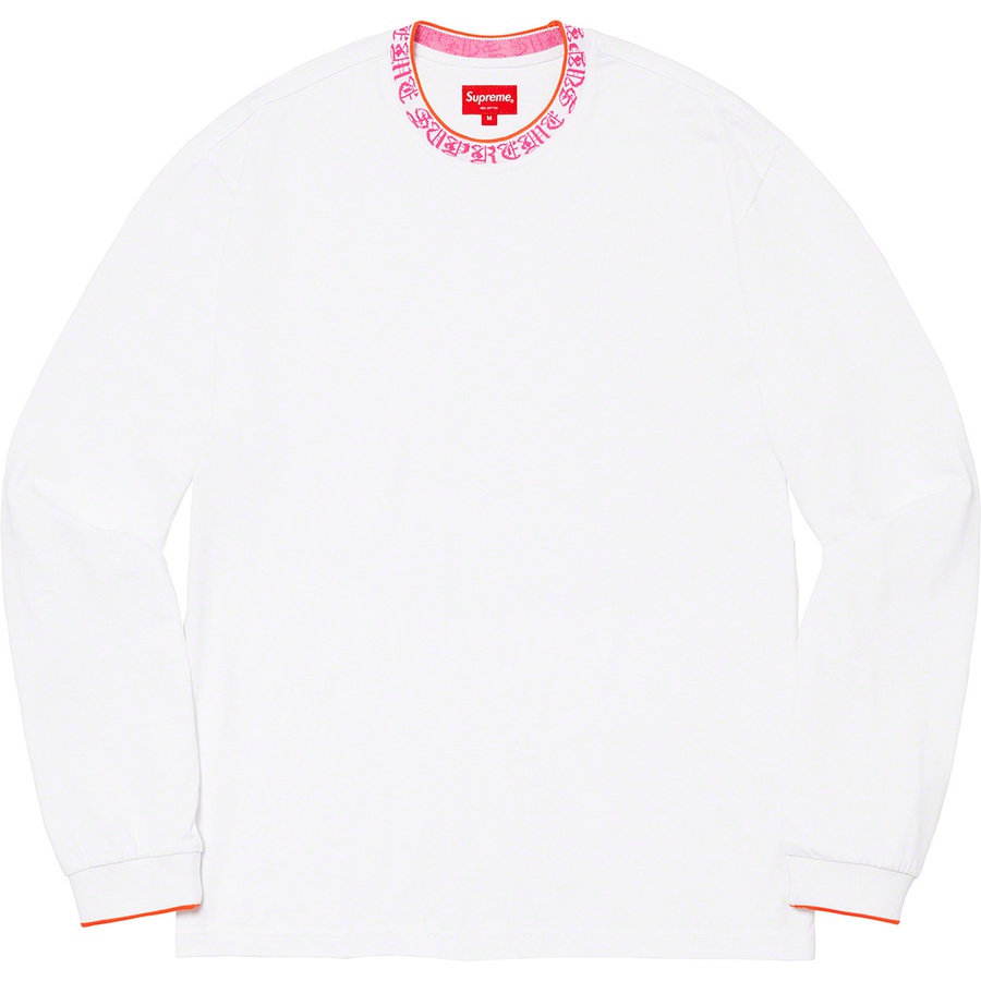 Details on Old English Collar Logo L S Top White from spring summer
                                                    2021 (Price is $88)