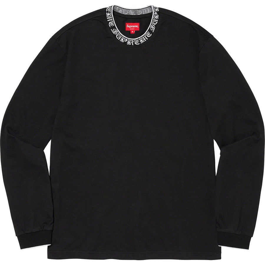 Details on Old English Collar Logo L S Top Black from spring summer
                                                    2021 (Price is $88)