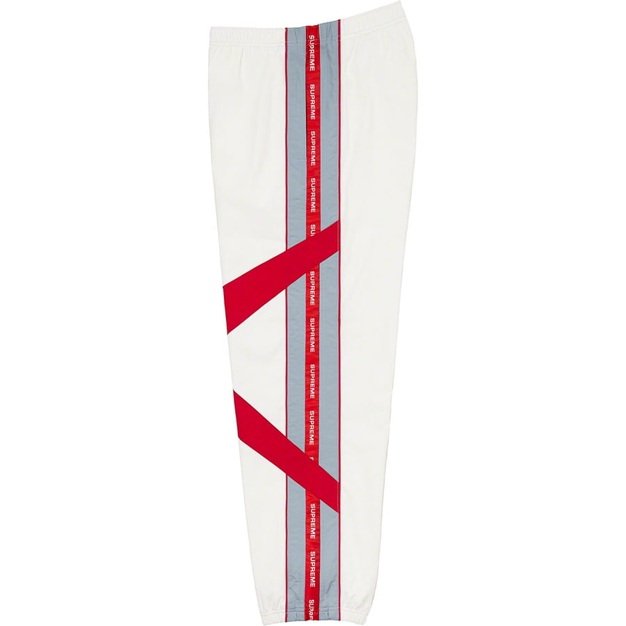 Details on Cross Paneled Track Pant White from spring summer
                                                    2021 (Price is $138)