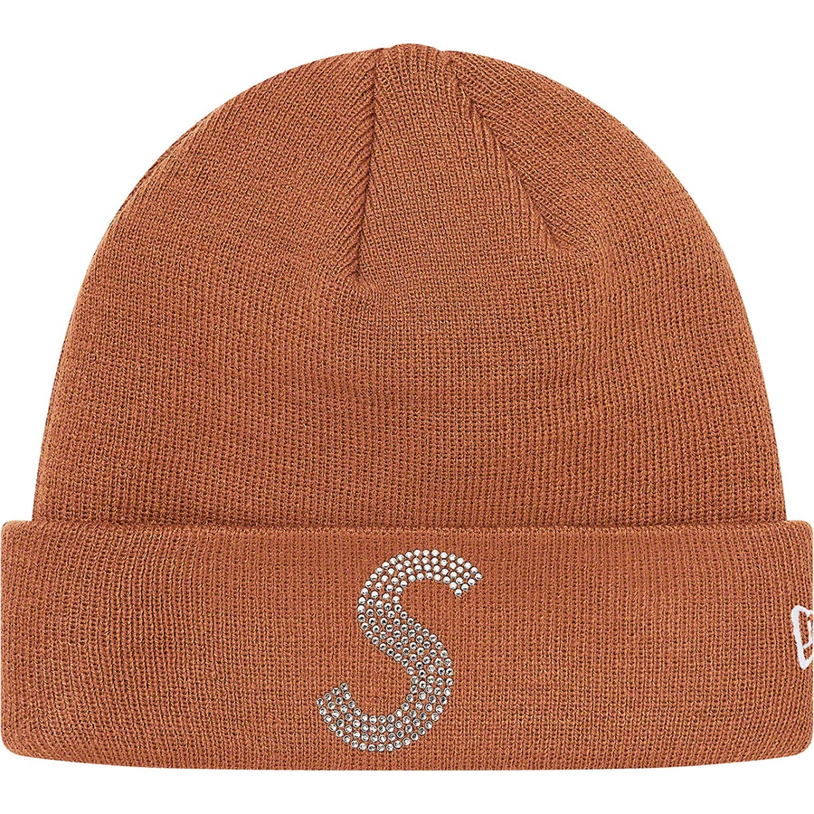 Details on New Era Swarovski S Logo Beanie Brown from spring summer
                                                    2021 (Price is $88)