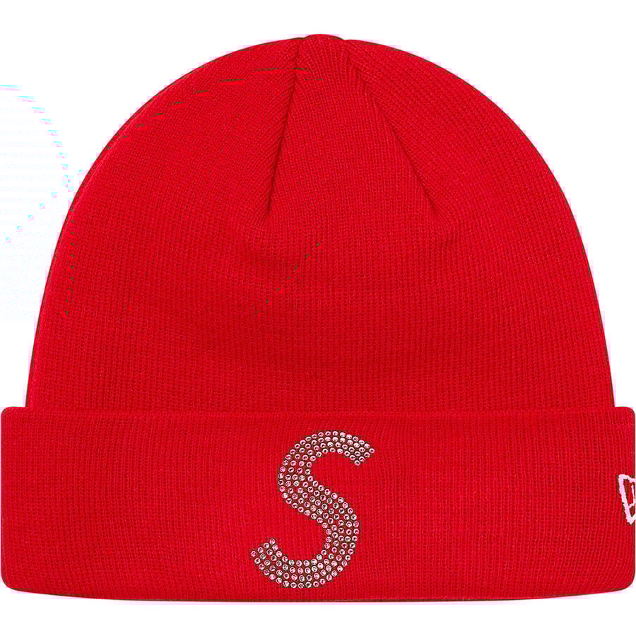Details on New Era Swarovski S Logo Beanie Red from spring summer
                                                    2021 (Price is $88)