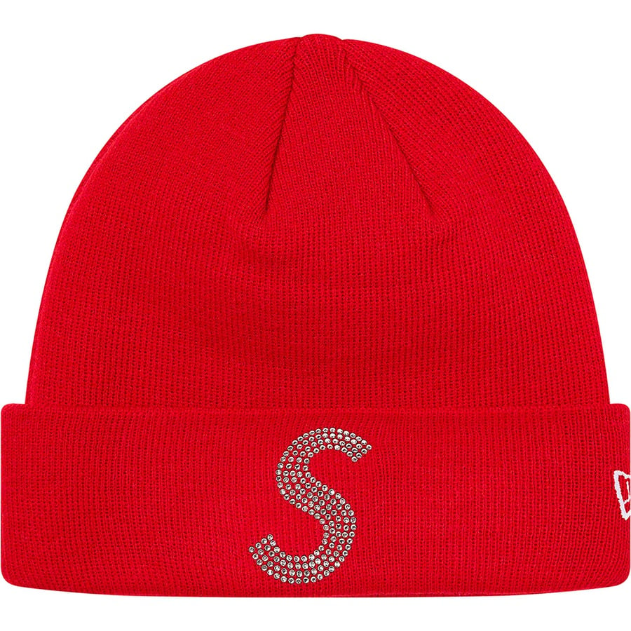 Details on New Era Swarovski S Logo Beanie Red from spring summer
                                                    2021 (Price is $88)