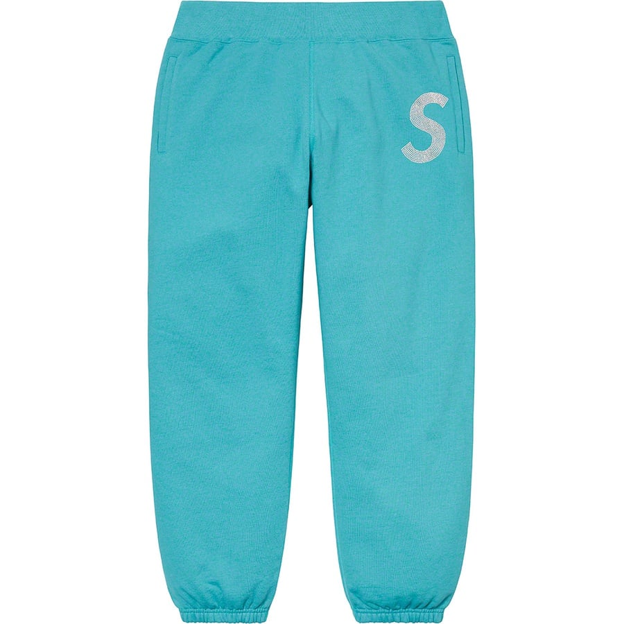 Details on Swarovski S Logo Sweatpant Light Aqua from spring summer
                                                    2021 (Price is $298)