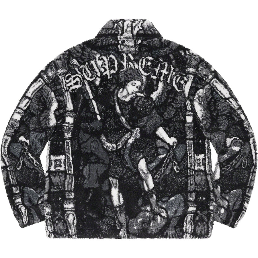 Details on Saint Michael Fleece Jacket Black from spring summer
                                                    2021 (Price is $198)