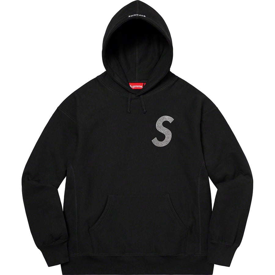 Details on Swarovski S Logo Hooded Sweatshirt Black from spring summer
                                                    2021 (Price is $298)