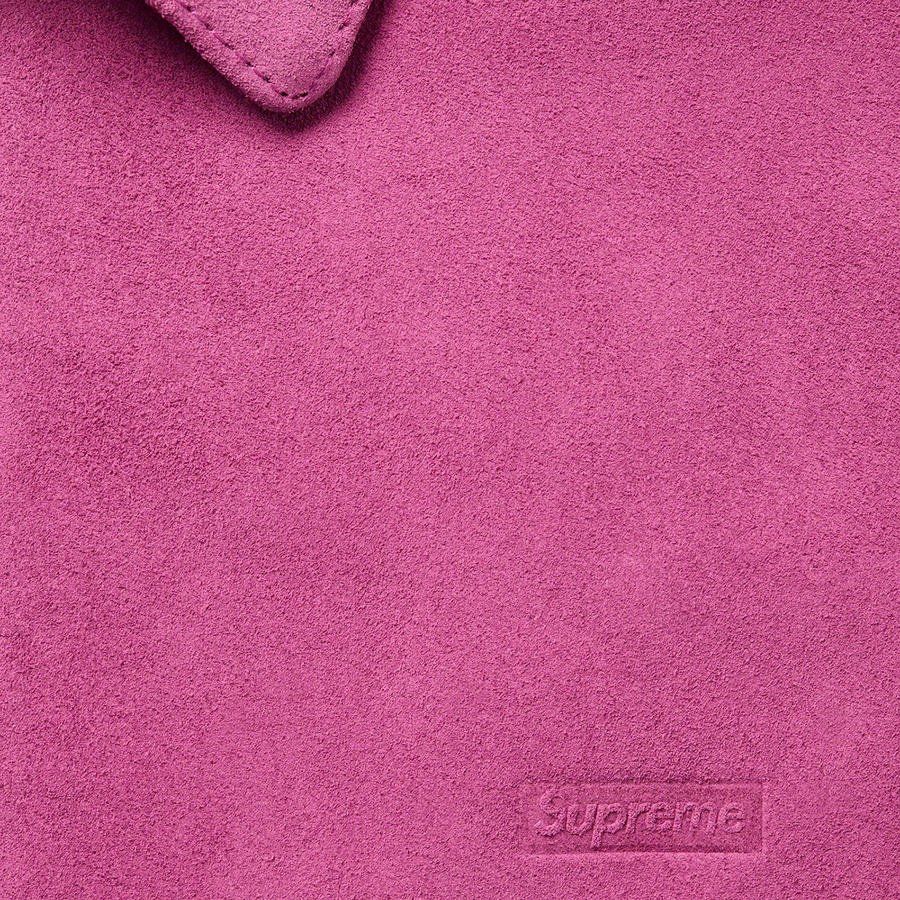 Details on Suede Harrington Jacket Dusty Pink from spring summer
                                                    2021 (Price is $498)