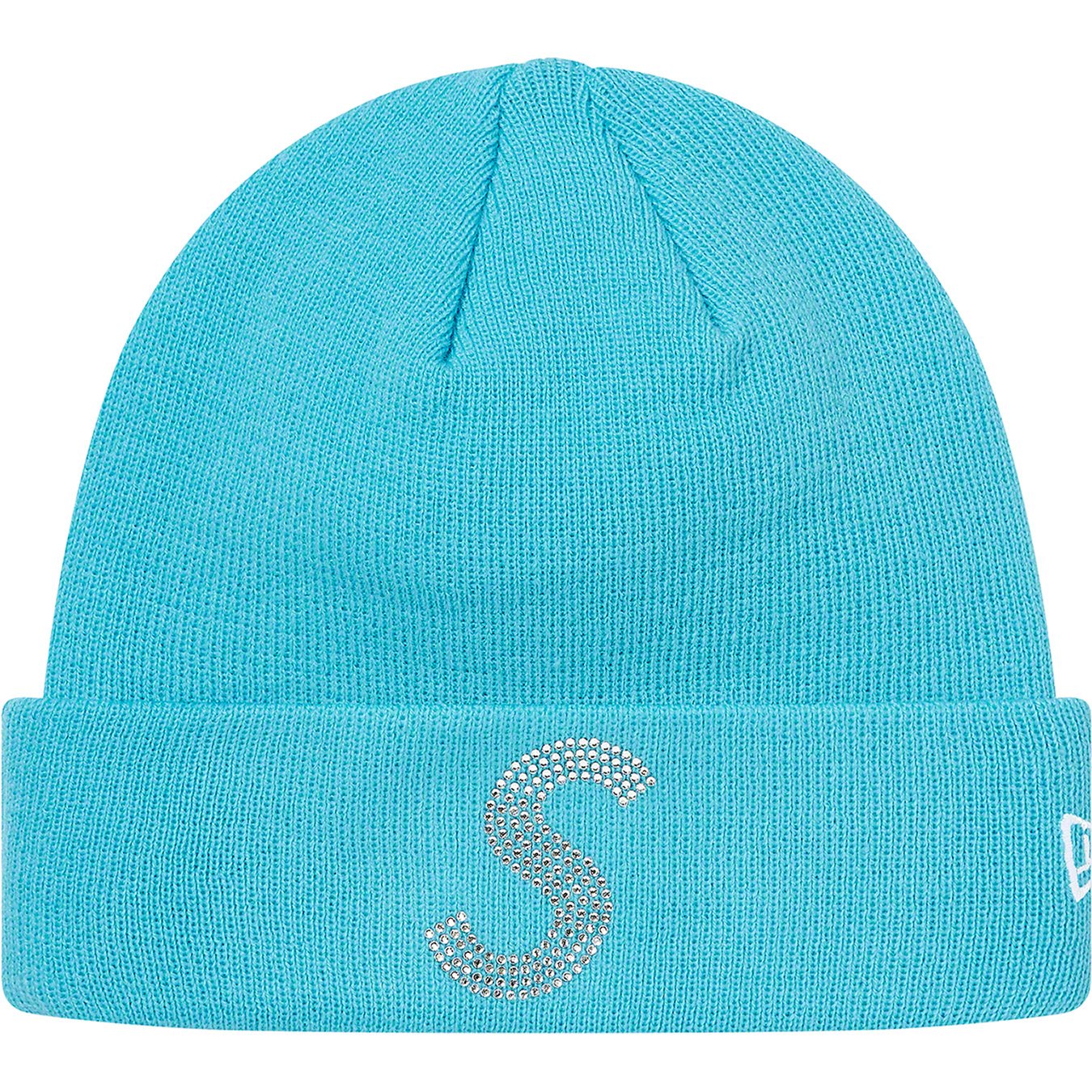 SUPREME NEW ERA SWAROVSKI S LOGO BEANIE