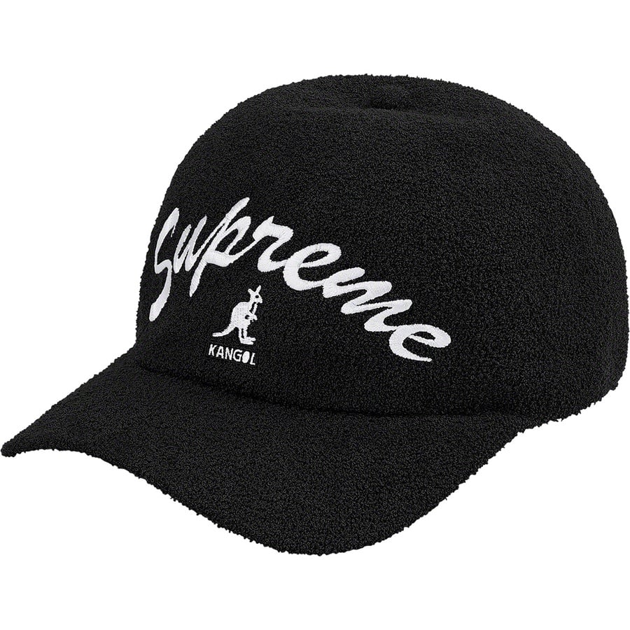 Details on Supreme Kangol Bermuda Spacecap Black from spring summer
                                                    2021 (Price is $60)