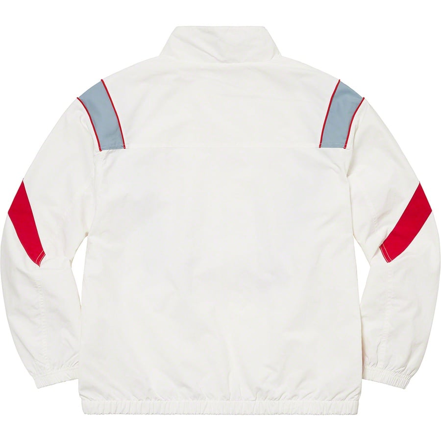 Details on Cross Paneled Track Jacket White from spring summer
                                                    2021 (Price is $168)