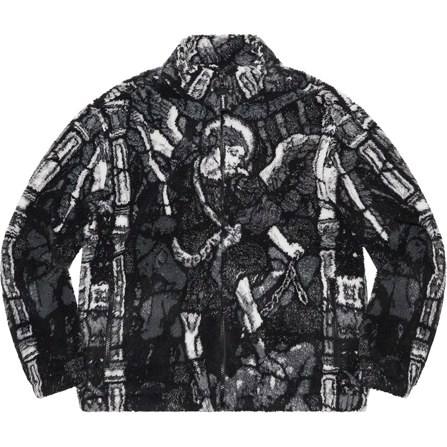 Details on Saint Michael Fleece Jacket Black from spring summer
                                                    2021 (Price is $198)