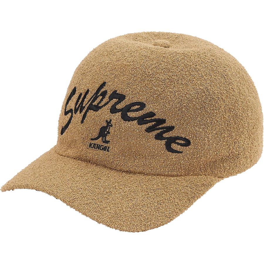 Details on Supreme Kangol Bermuda Spacecap Tan from spring summer
                                                    2021 (Price is $60)