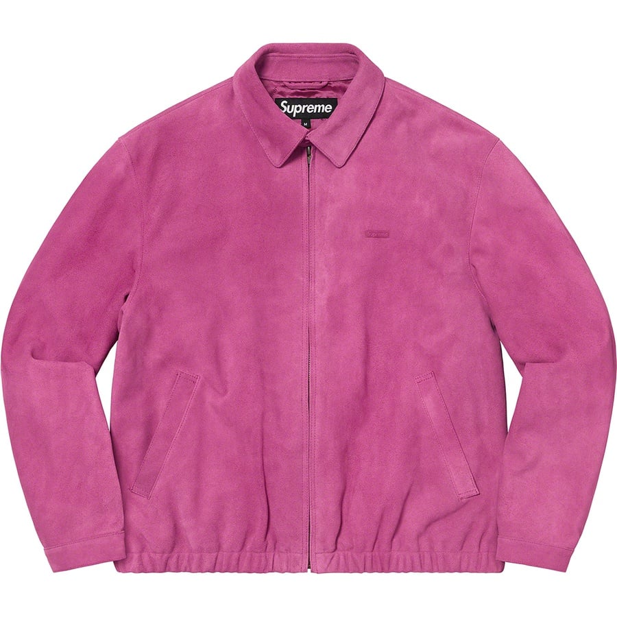Details on Suede Harrington Jacket Dusty Pink from spring summer
                                                    2021 (Price is $498)