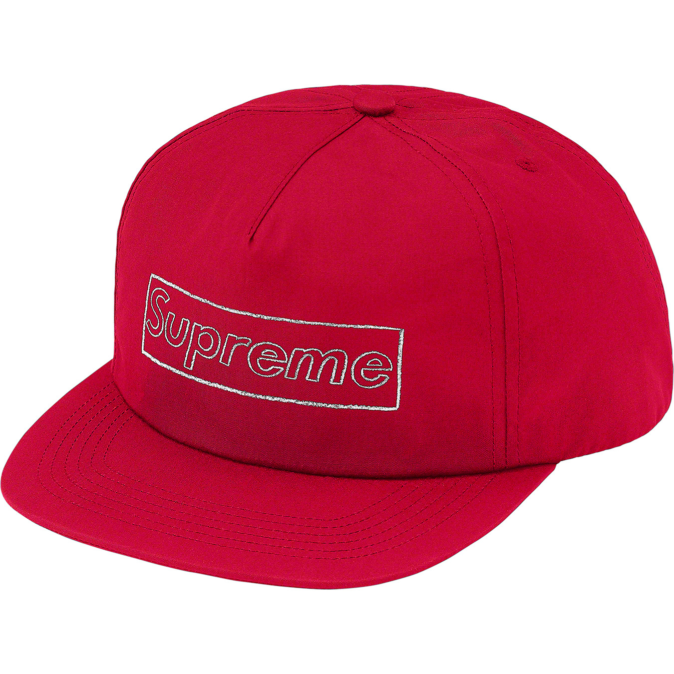 SUPREME 21SS KAWS Chalk Logo 5-Panel Cap