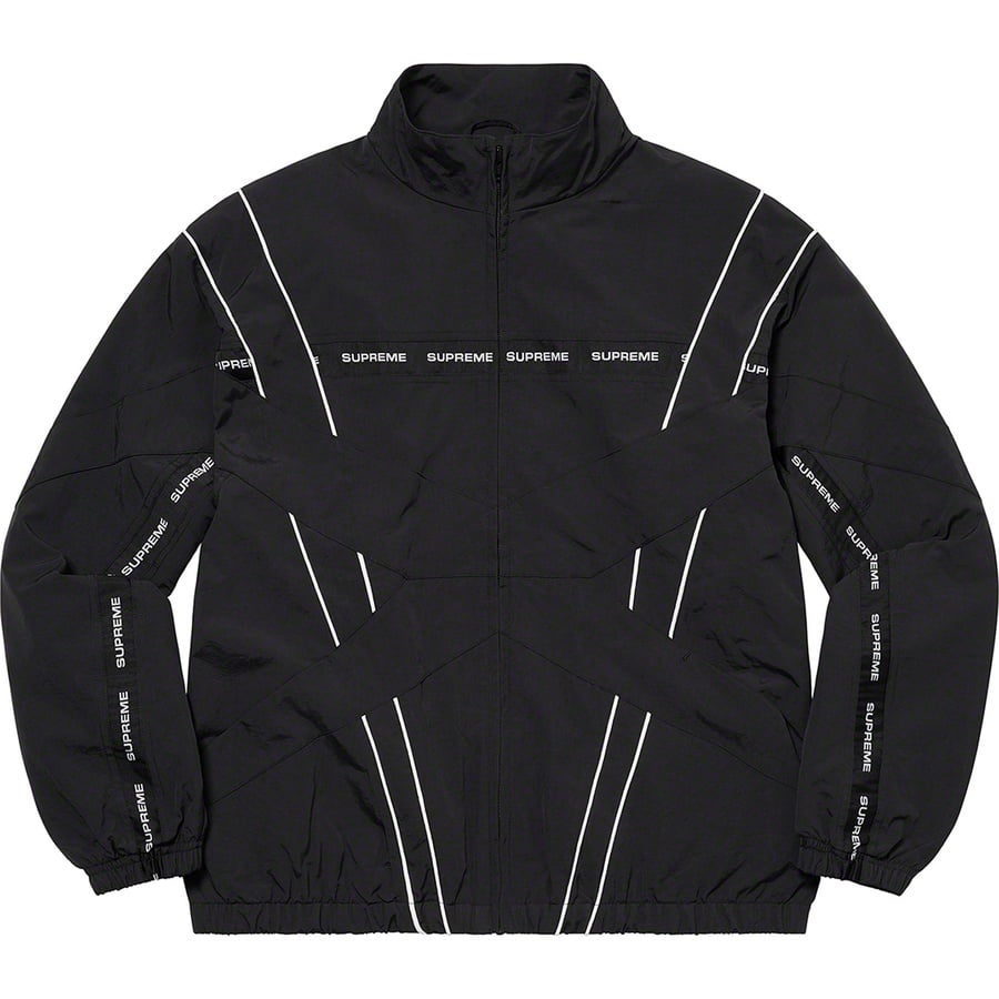 Details on Cross Paneled Track Jacket Black from spring summer
                                                    2021 (Price is $168)