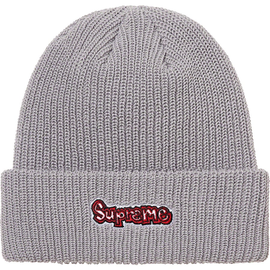 Details on Gonz Logo Beanie Grey from spring summer
                                                    2021 (Price is $38)