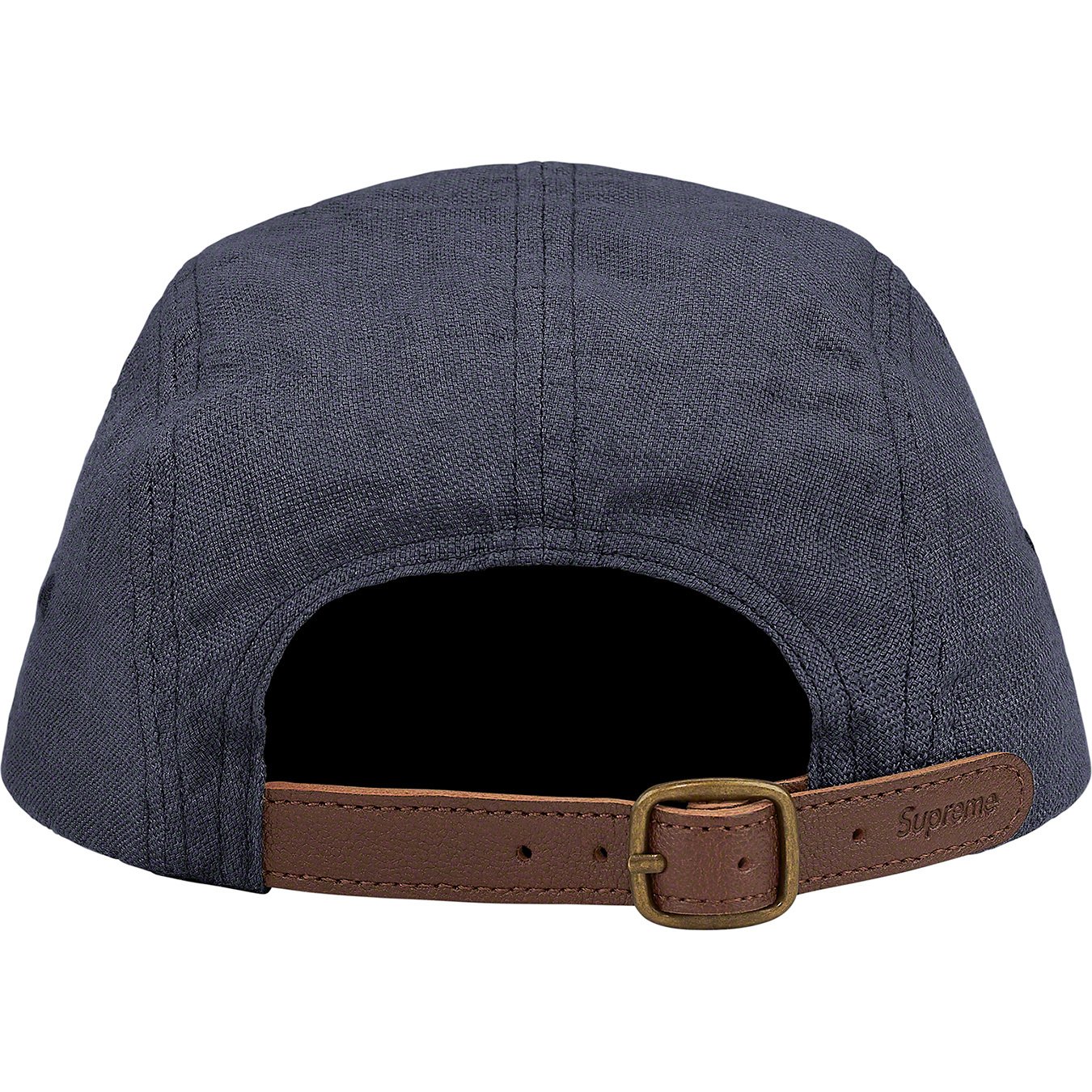 Supreme linen Camp cap Navy