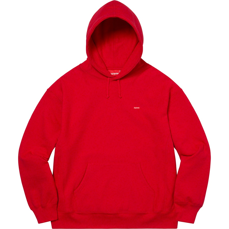 Details on Small Box Hooded Sweatshirt Red from spring summer
                                                    2021 (Price is $148)