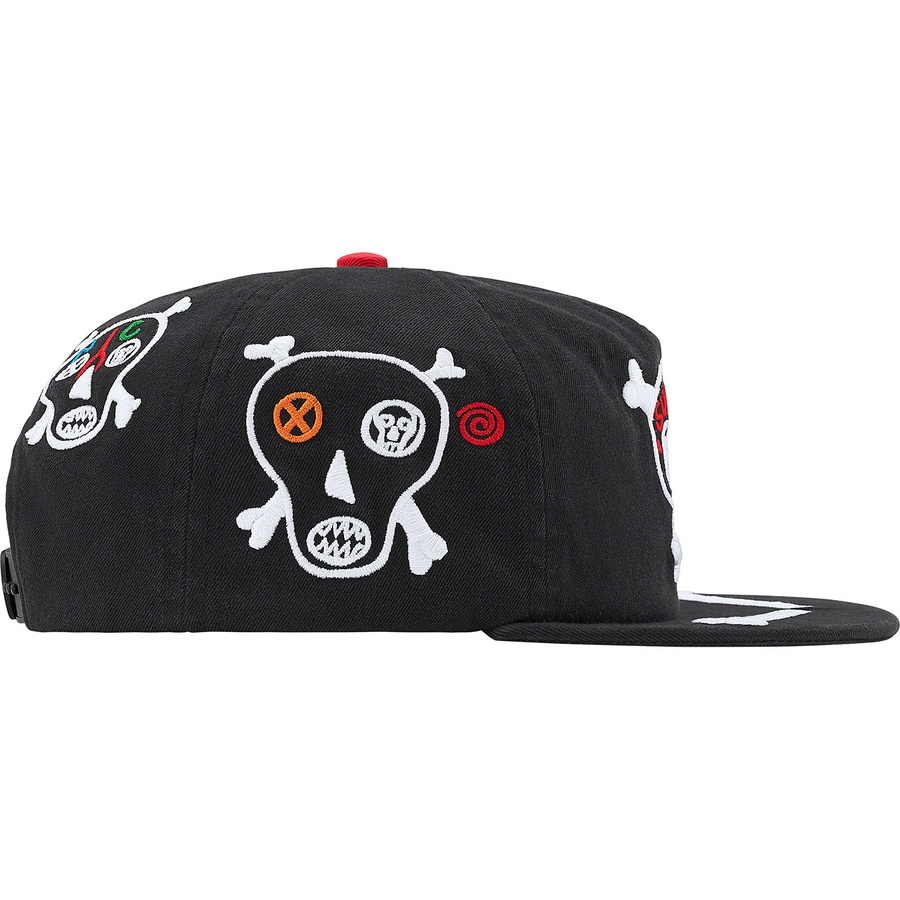 Details on Clayton Patterson Supreme Skulls 5-Panel Black from spring summer 2021 (Price is $48)
