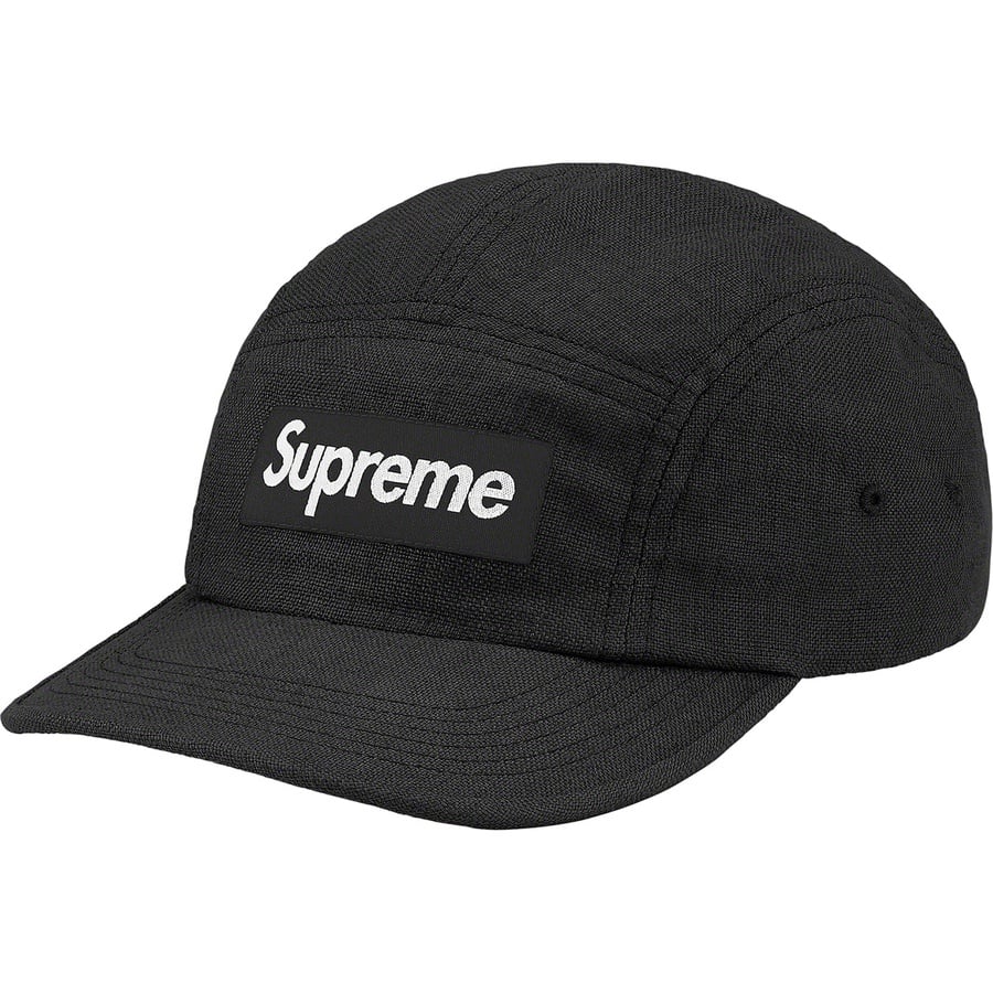 Details on Linen Camp Cap Black from spring summer
                                                    2021 (Price is $54)