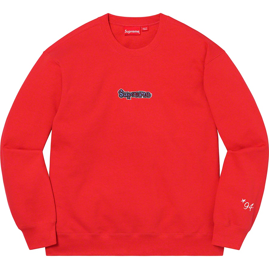 Details on Gonz Logo Crewneck Burnt Red from spring summer
                                                    2021 (Price is $158)