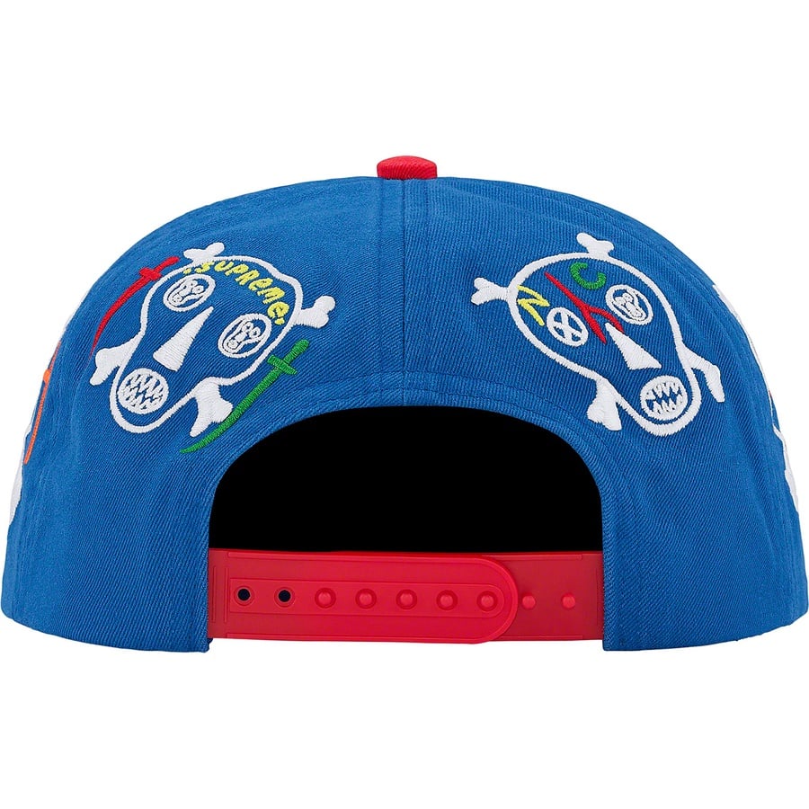 Supreme Clayton Patterson Supreme Skulls 5-Panel (SS21) - Royal - $48