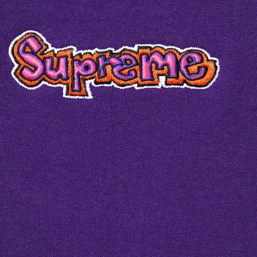 Details on Gonz Logo Crewneck Purple from spring summer
                                                    2021 (Price is $158)