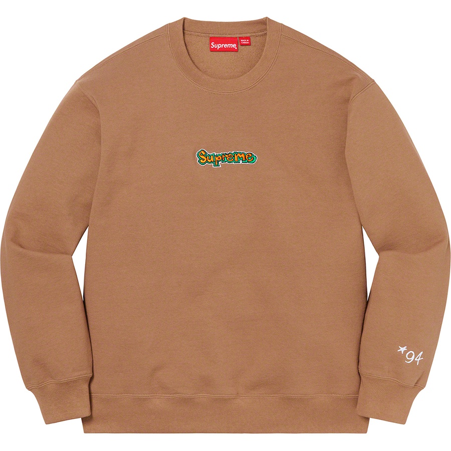 Details on Gonz Logo Crewneck Brown from spring summer
                                                    2021 (Price is $158)