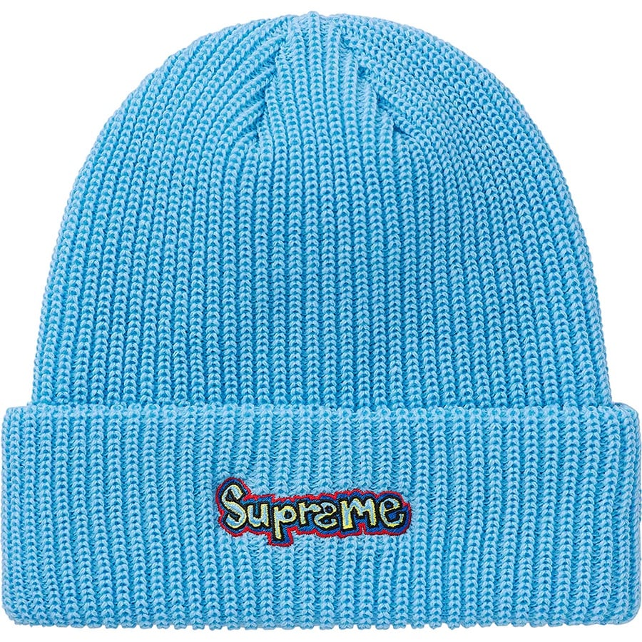 Details on Gonz Logo Beanie Light Blue from spring summer
                                                    2021 (Price is $38)