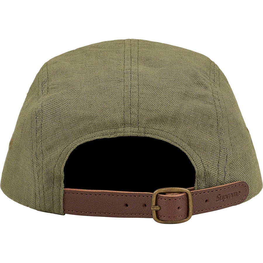 Details on Linen Camp Cap Olive from spring summer 2021 (Price is $54)