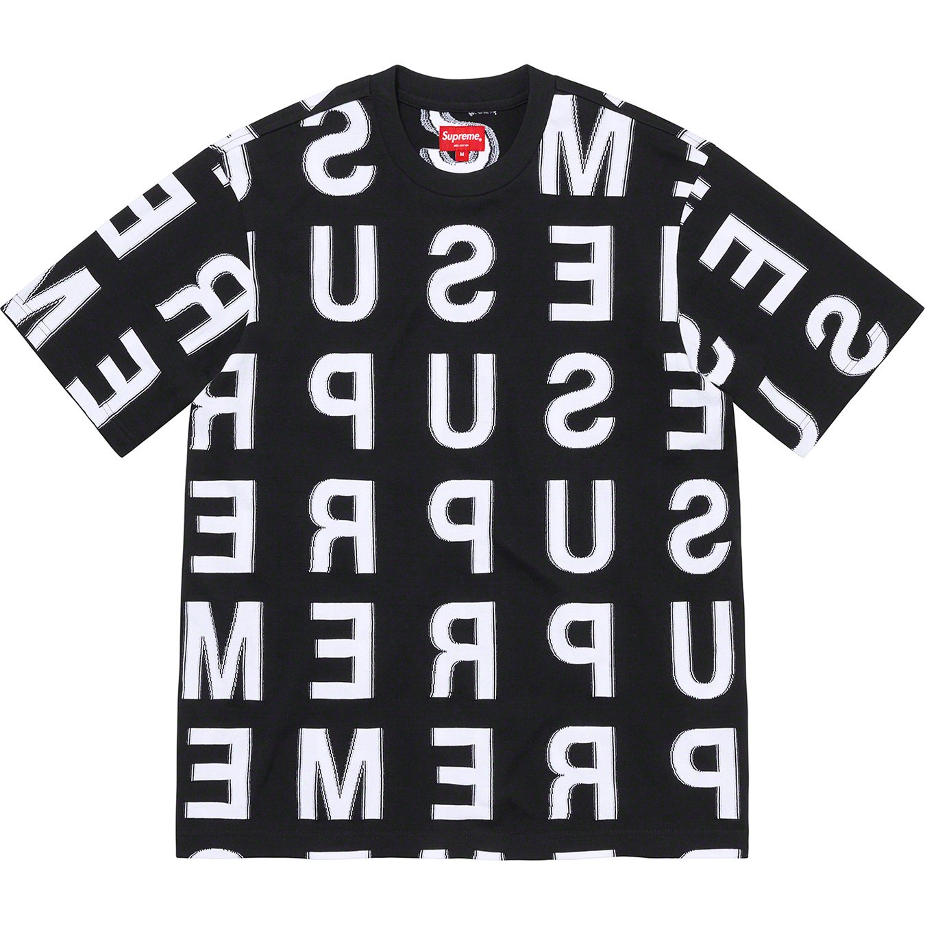 supreme Intarsia S/S Top BLACK XL